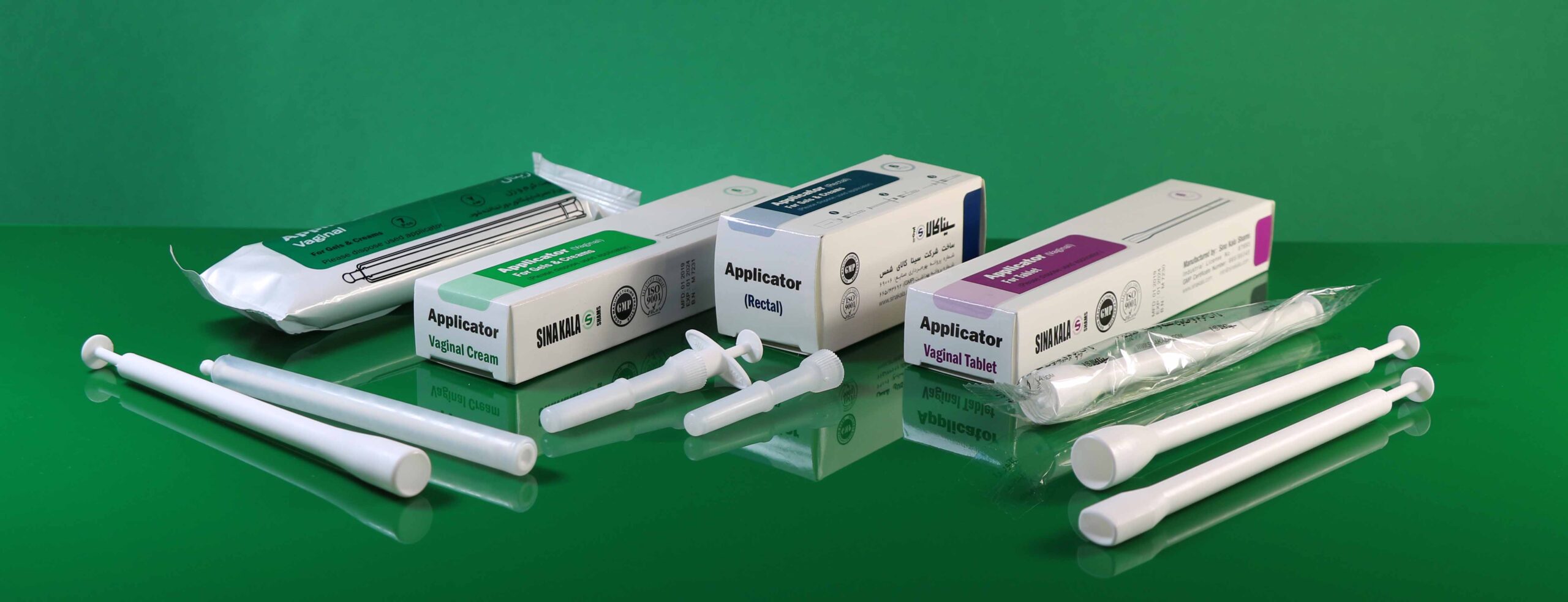 vaginal and rectal cream gel tablet suppository applicators  اپلیکاتور کرم و ژل و قرص و شیاف واژینال و رکتال