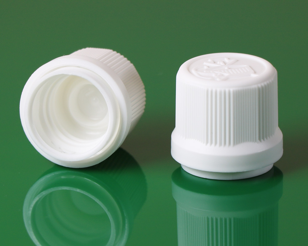 plastic Self-sealing bottle cap 18 mm child lock کپ دهانه 18 قفل کودک چایلد لاک شیشه قطره چکان