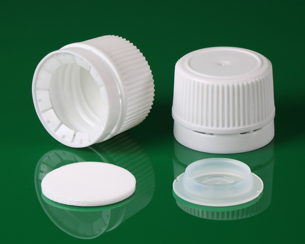 28mm Tamper Evident ribbed cap for glass bottle with pe liner or foam کپ 28 میلیمتر گازبند پلمپ دار بطری شیشه