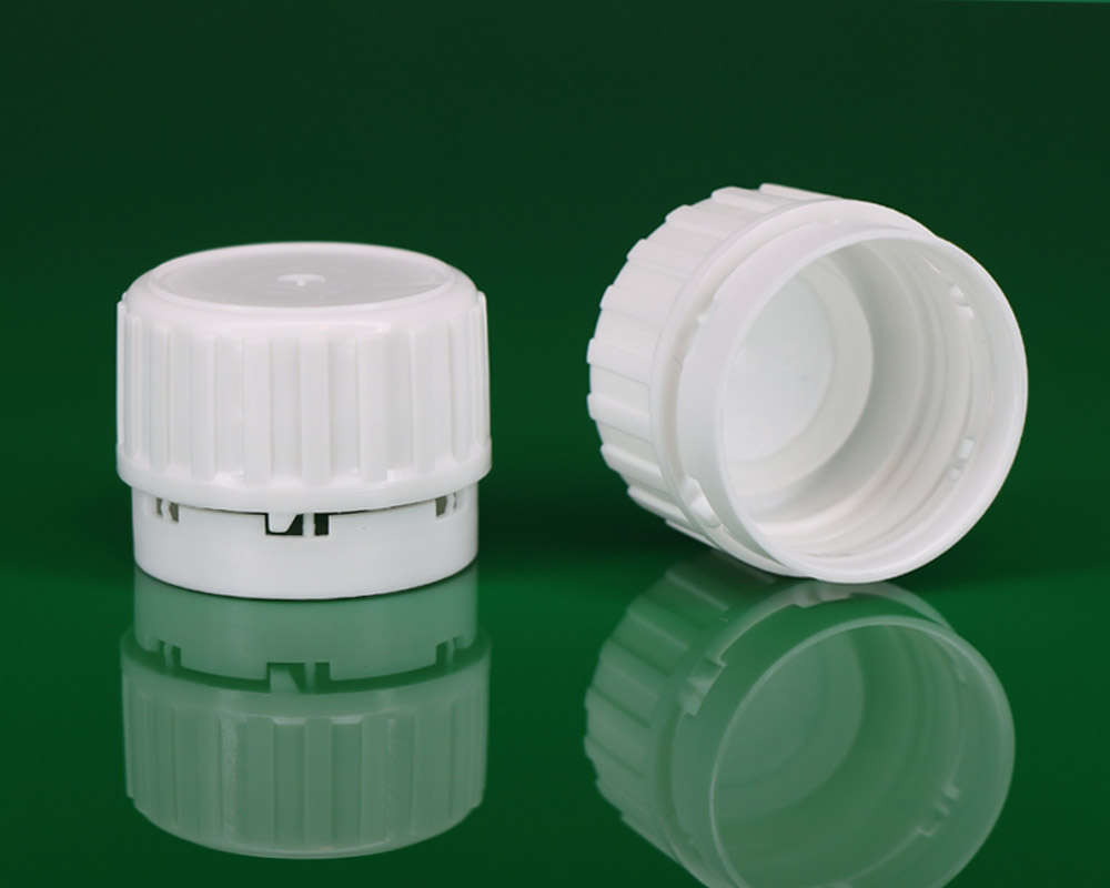 28mm Tamper Evident plastic Cap for glass bottle درپوش پلاستیکی 28 میلیمتر پلمپ دار بطری شیشه بلند