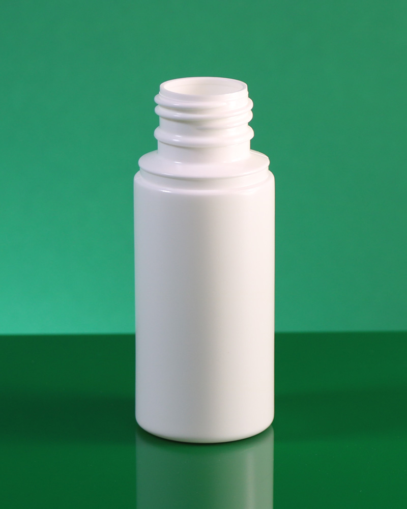 60cc round PE Bottle and Container with 28mm neck بطری پلی اتیلنی 60 سی سی گرد با دهانه 28