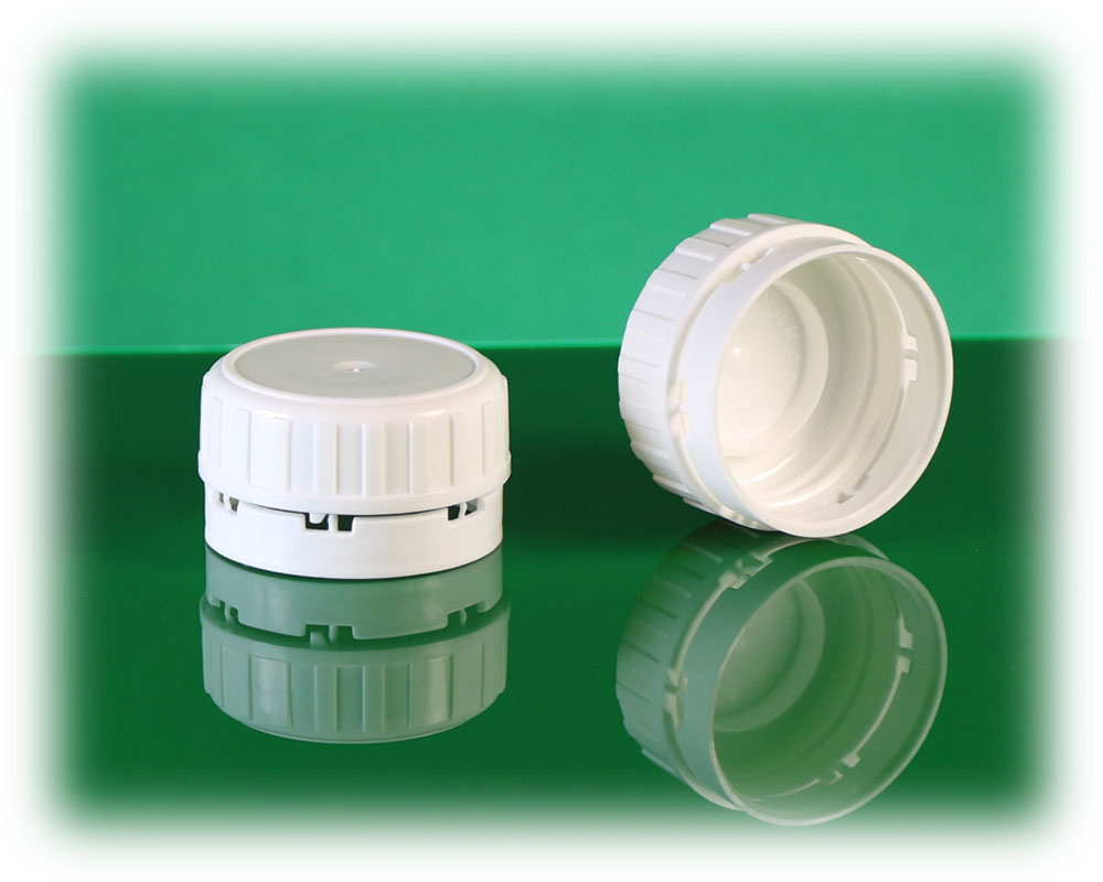31.5mm Tamper Evident plastic Cap for glass bottle درپوش 31.5 میلیمتر پلمپ دار رینگی آب بند بطری شیشه