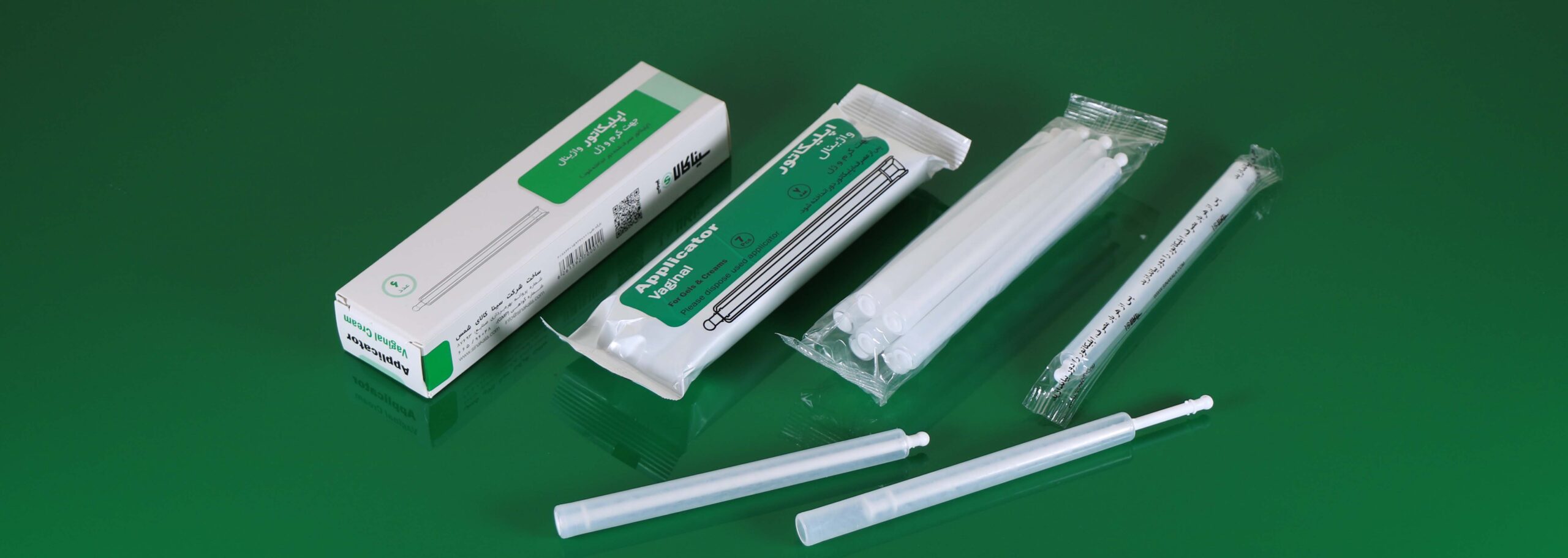 plastic vaginal cream gel applicator اپلیکاتور کرم و ژل واژینال