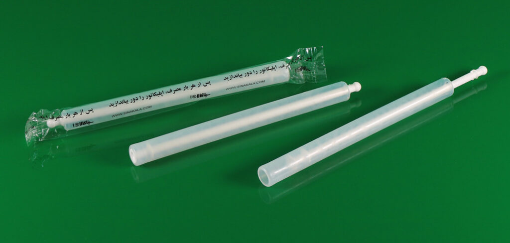 plastic vaginal cream gel applicator اپلیکاتور کرم و ژل واژینال