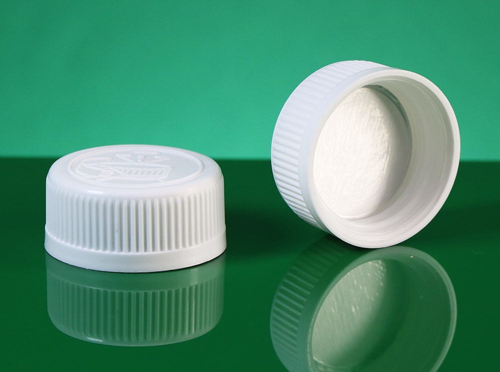 plastic pharmaceutical bottle cap 32mm CRC درب دهانه 32 میلیمتر بطری پلاستیکی