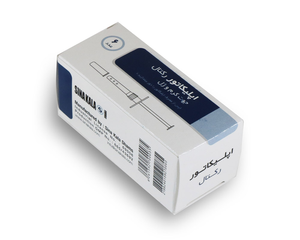 Rectal cream Applicator syringe (6 pcs) اپلیکاتور کرم رکتال یا نازل رکتال جعبه 6 عددی