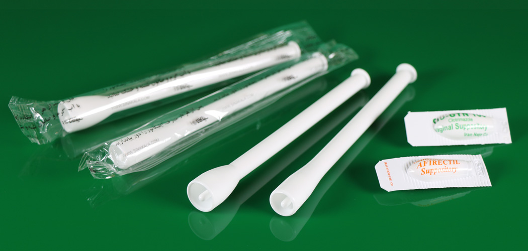plastic vaginal suppository applicator اپلیکاتور شیاف واژینال
