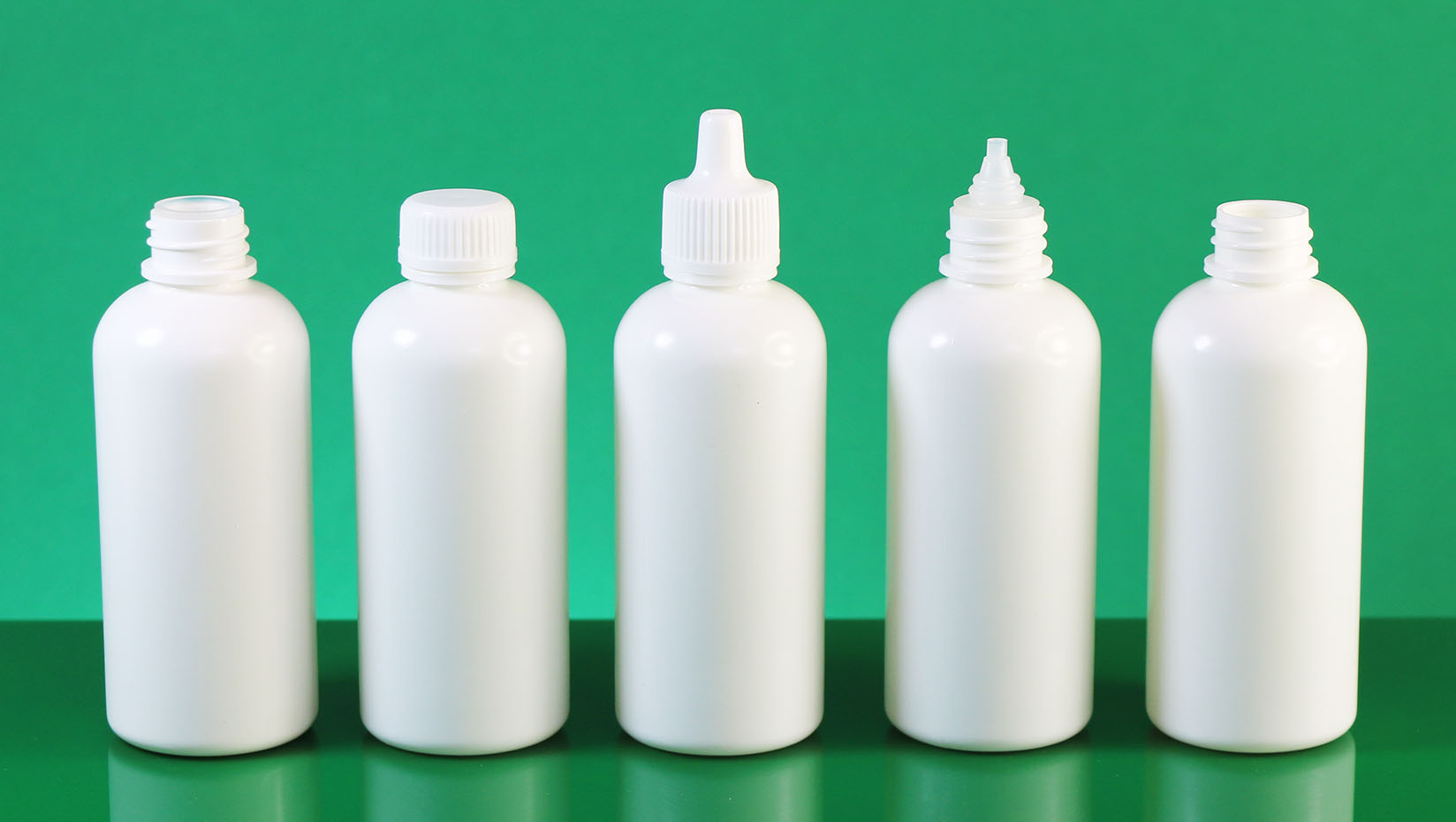 60cc round PE Bottle neck 18mm بطری پلی اتیلنی 60 سی سی گرد دهانه 18 میلیمتر