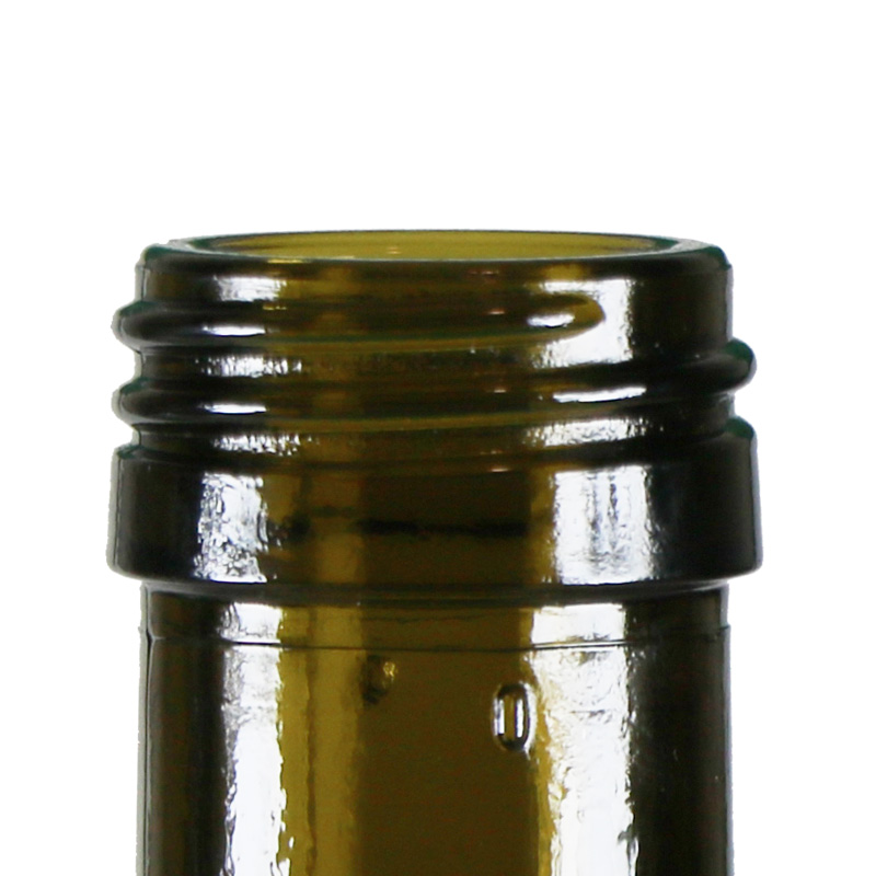 31.5mm amber glass bottle گلویی بطری شیشه دهانه 31.5